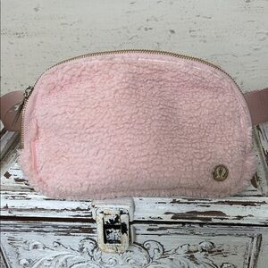 Lululemon Everywhere Belt Bag Pink Fleece Sherpa Belt Bag